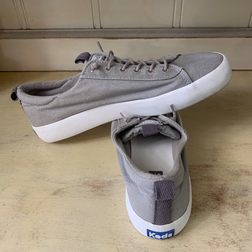 Keds kickback canvas grey shoes - Picture 2 of 7